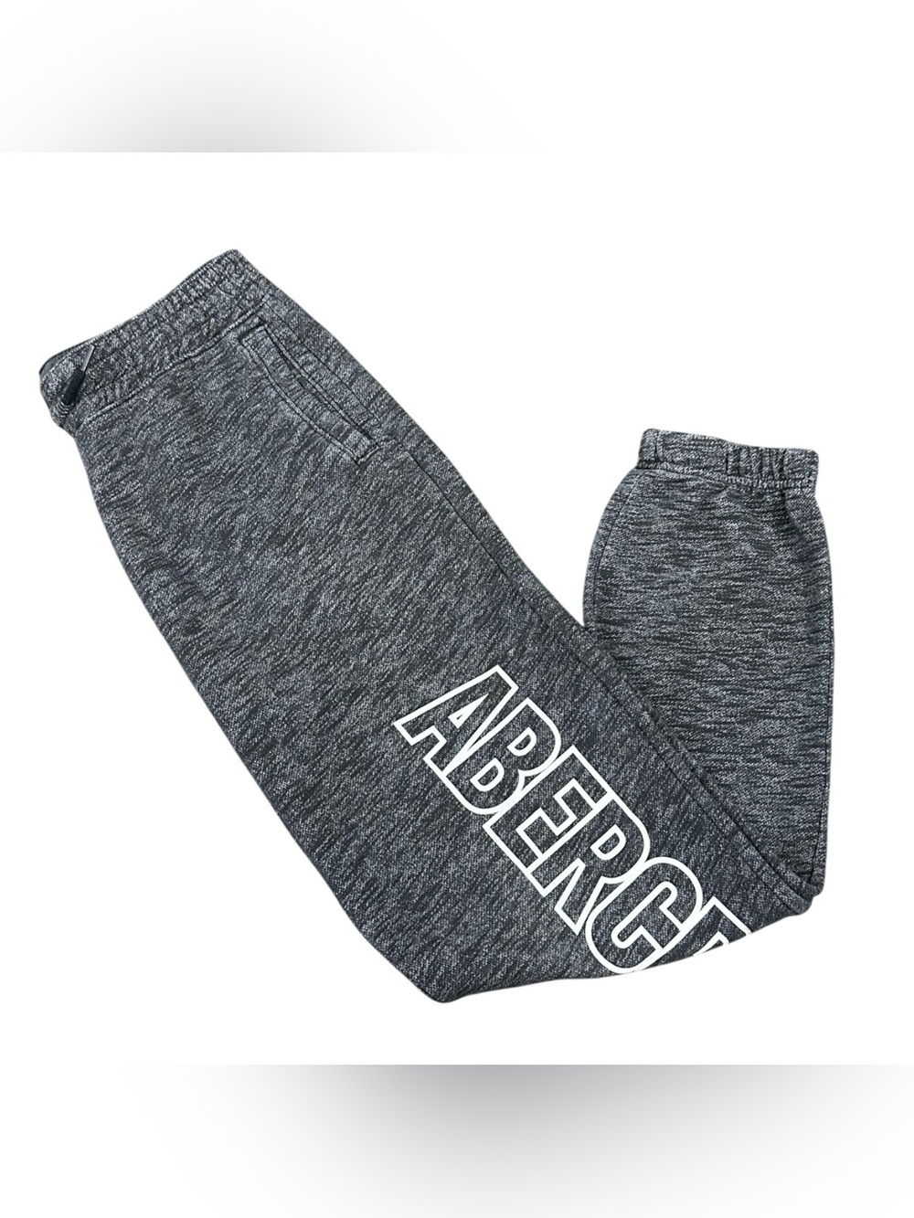 Abercrombie Kids Gray Jogger Sweatpants Youth Size 15/16 Athletic, Fleece Lined